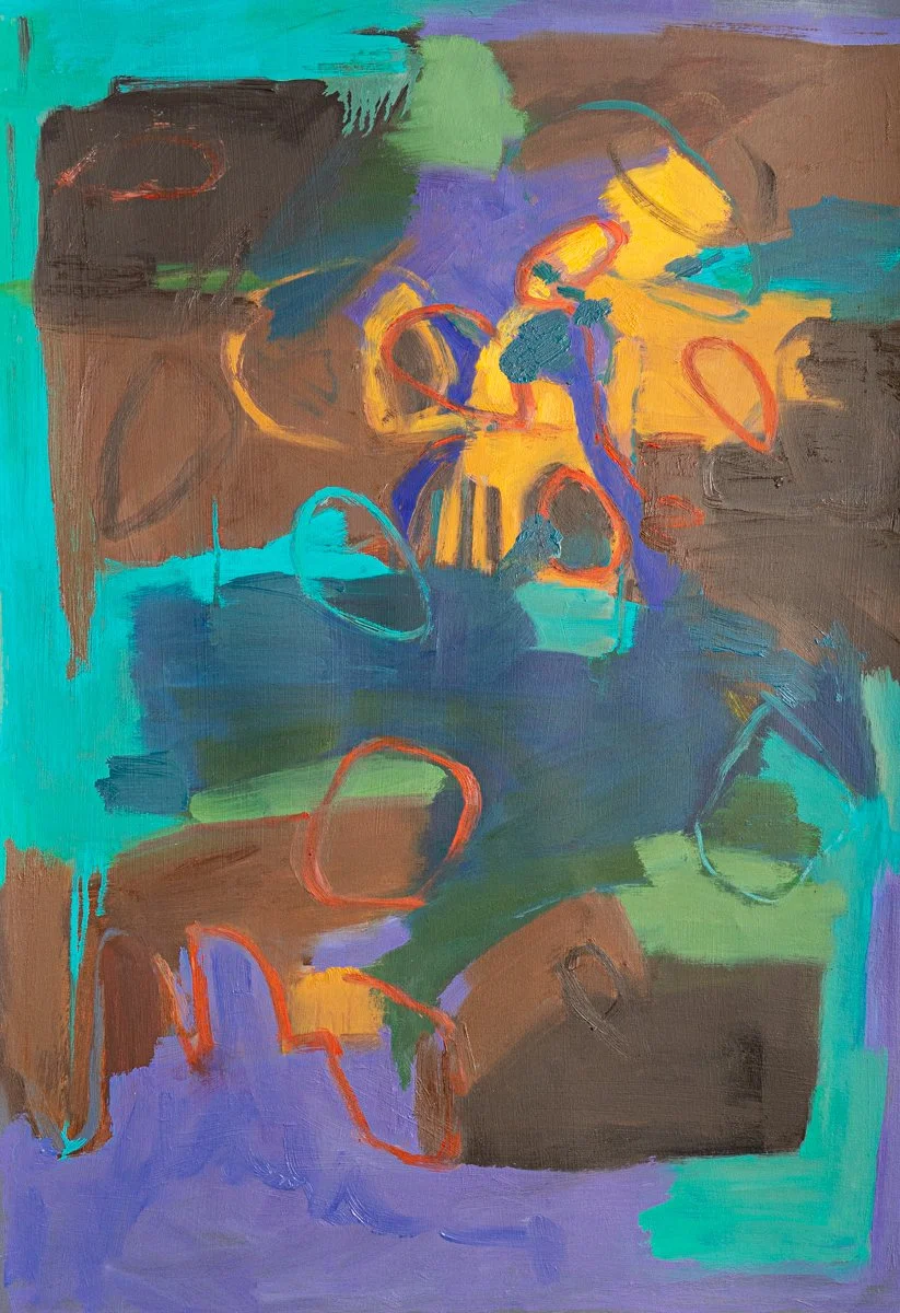 Bandolier State Park, 2025, oil on paper, 30[] X 22[], 1,000.jpeg