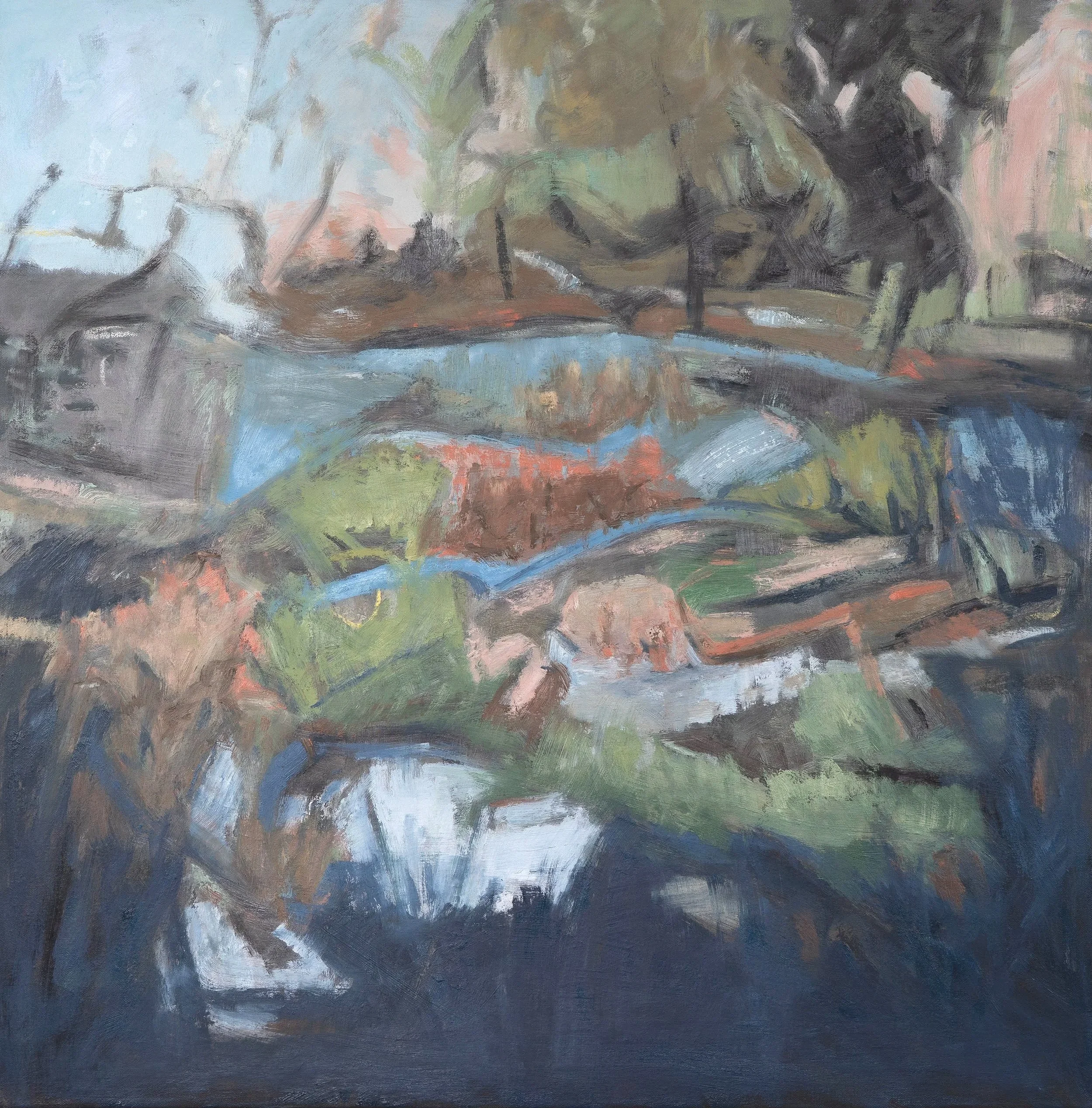 Creek, 36" X 36", oil on canvas