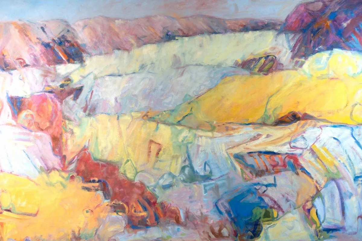 Cliffs, 48" X 72", oil on canvas