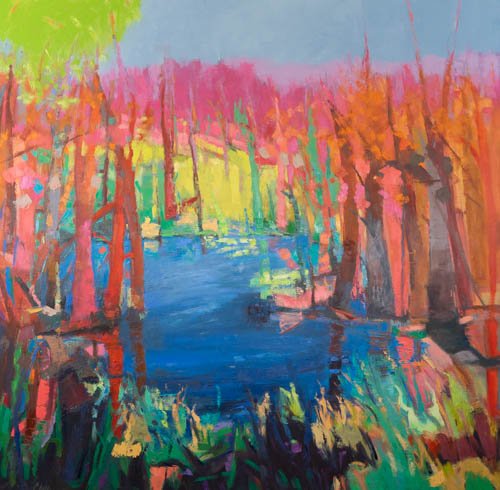 Hyacinth, 60" X 60", Oil on Canvas