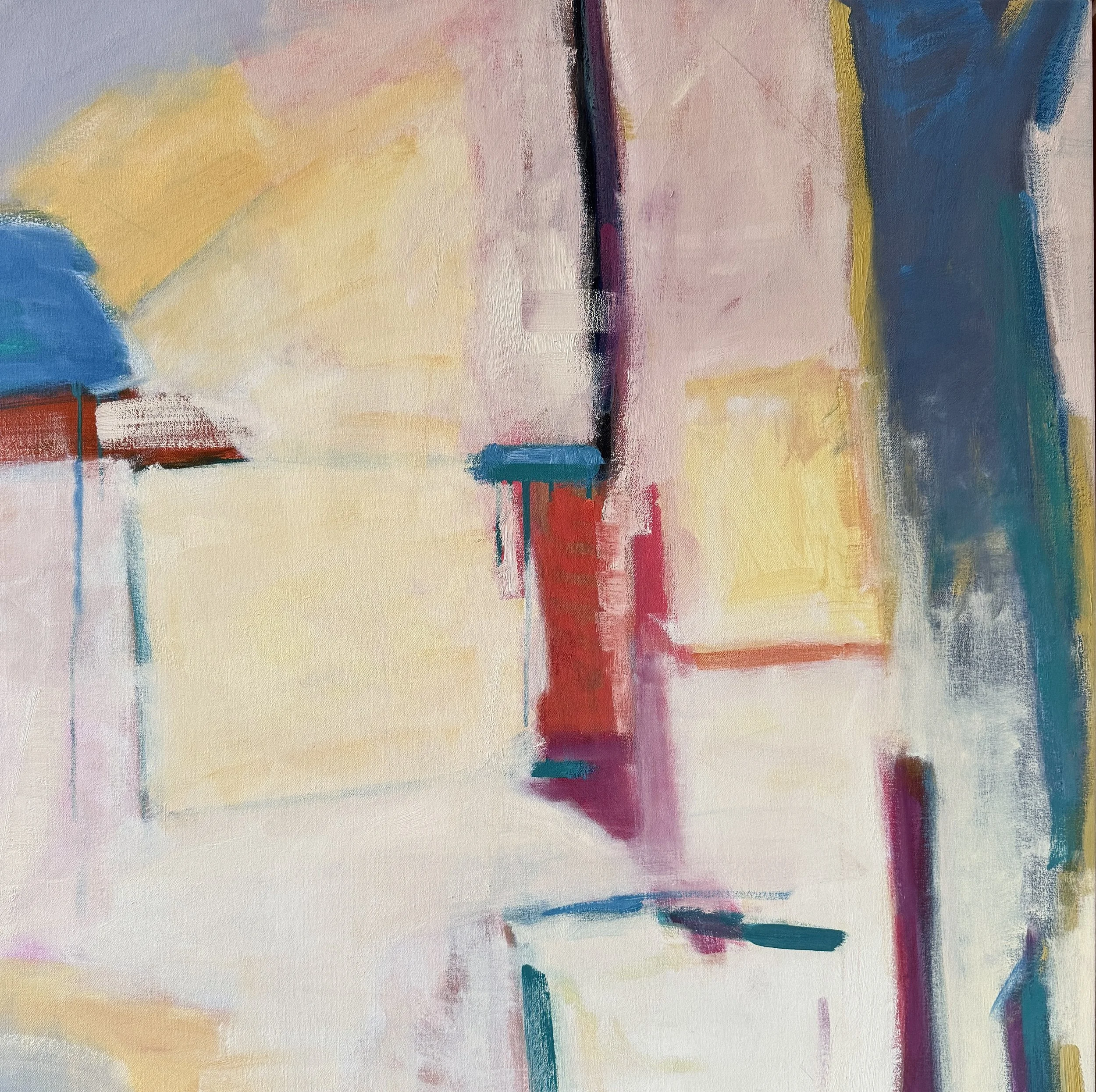 Village Light, 36 X 36", oil on canvas