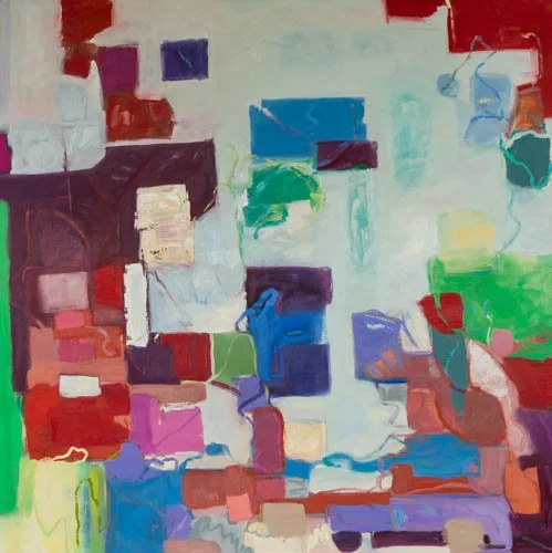 Unlocking Happiness, 48" X 48", oil on canvas