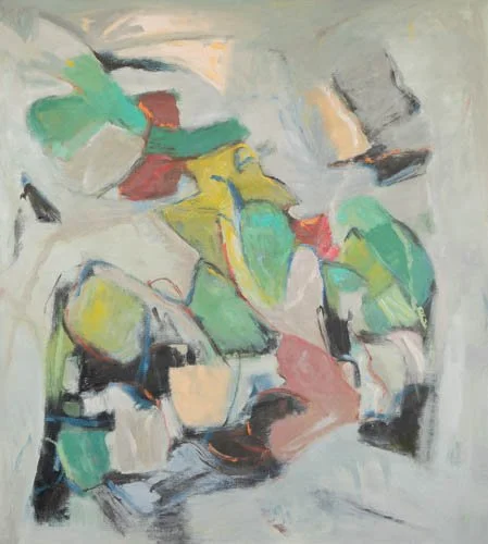 English Garden, 40" X 36", oil on linen