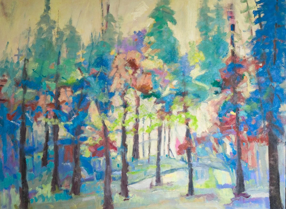 Spring Forest, 36" X 48", Oil on Canvas