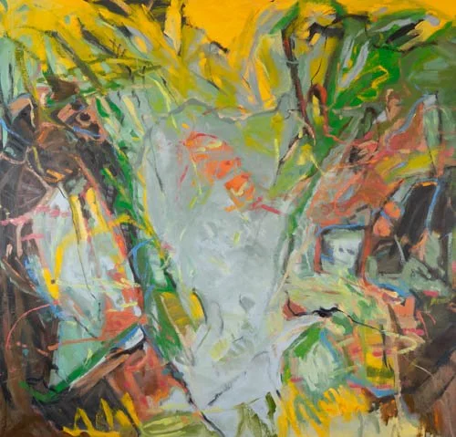 Rainforest, 64", X 67", oil on linen