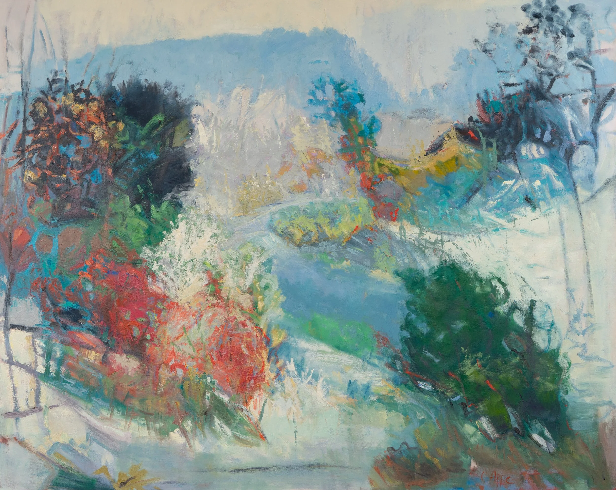 Aerial Act,  48" X 60", on canvas,