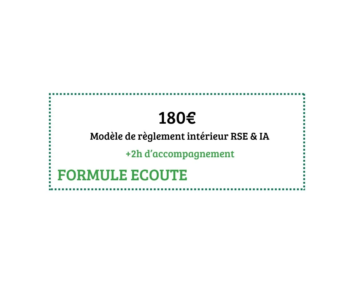 Modèle de règlement intérieur RSE & IA. Plus 2 heures d’accompagnement.