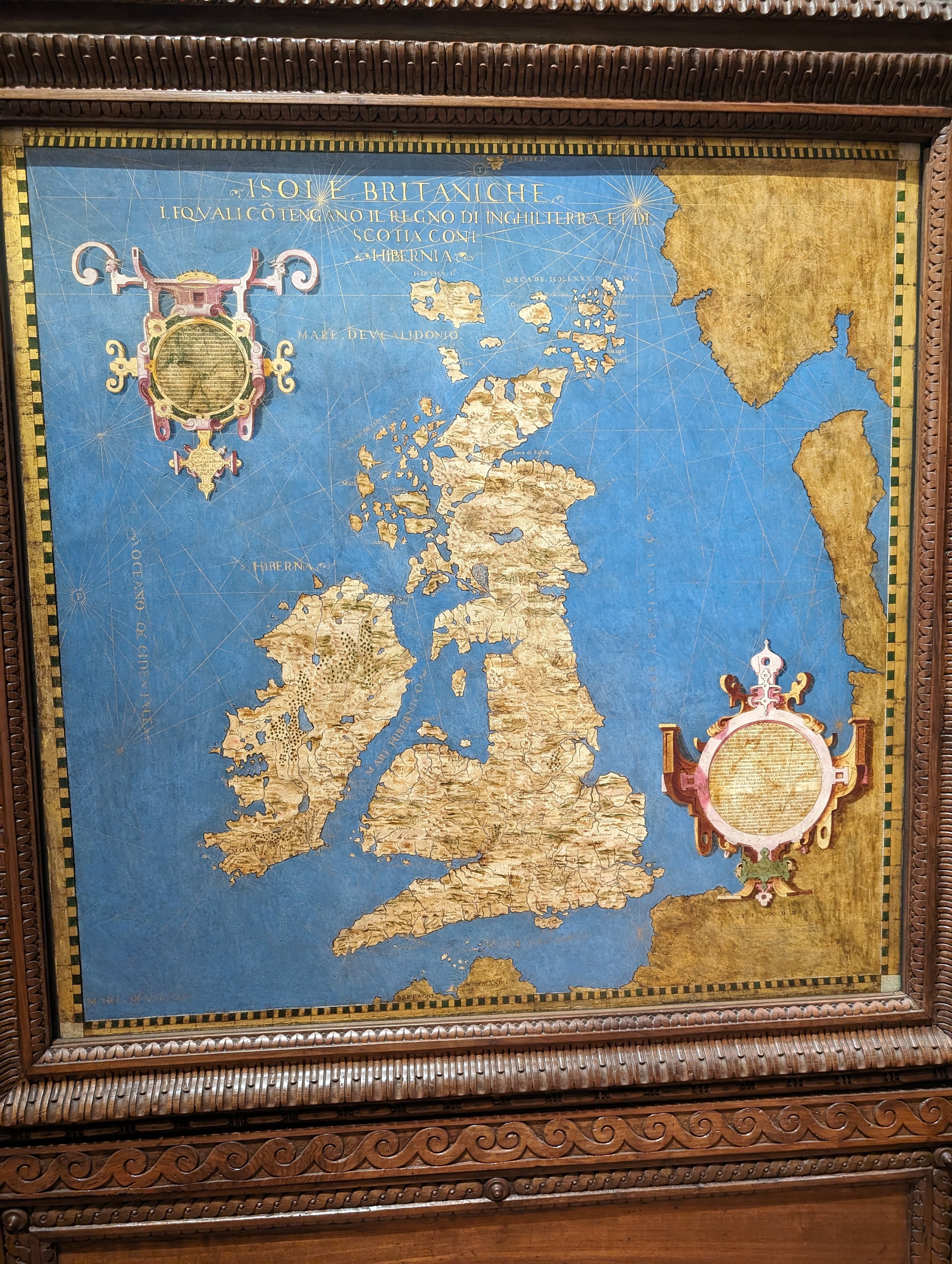 Map of Great Britain at the Palazzo Vecchio