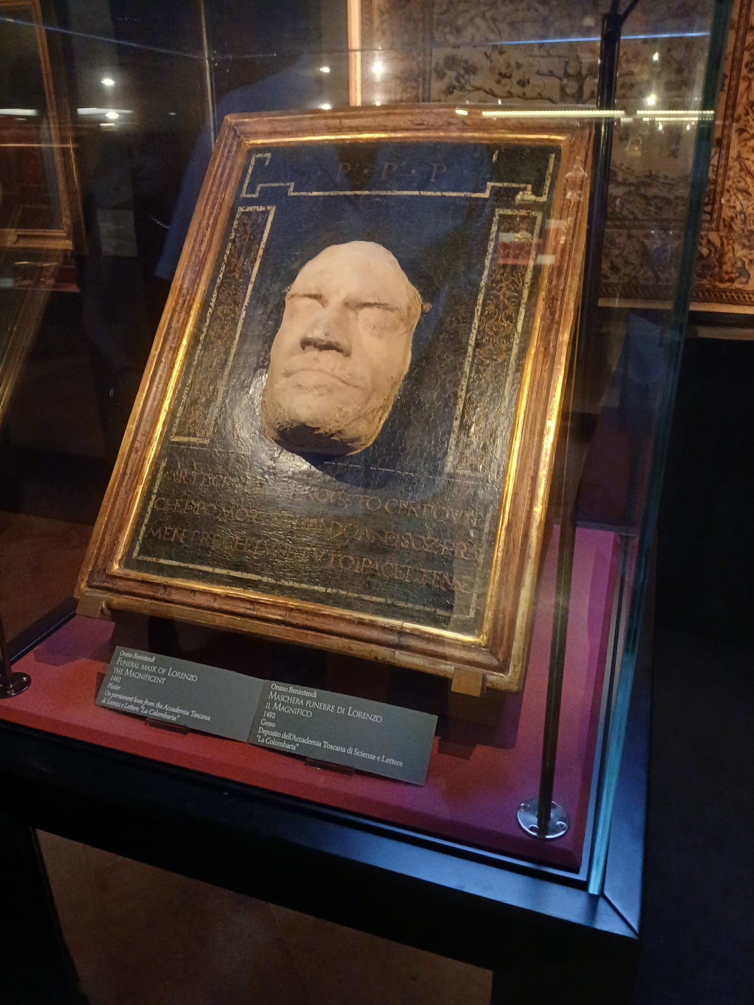 Death Mask of Lorenzo de Medici at Pitti Palace, Florence