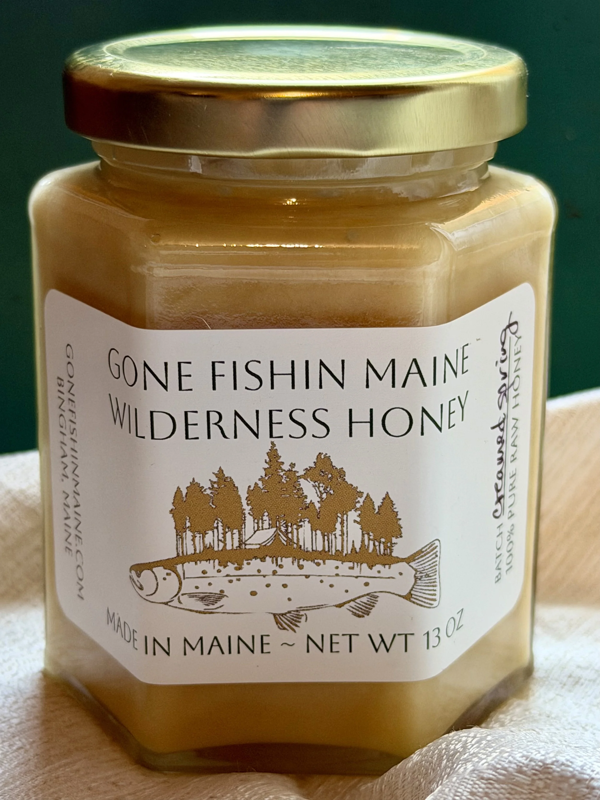 Wilderness Creamed Spring Wildflower Honey, large jar