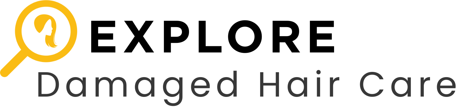 Text on image displaying: Explore Damaged Hair Care