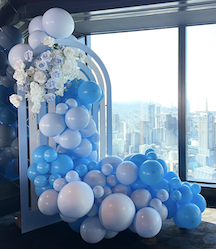 EVENT: Easy Go Gaming's End of Financial Year party
They wanted a concept that was fun and colour to suit their company's personality.
We came up with this concept that includes trending ripple arches. We custom painted one of them blue to suit thei