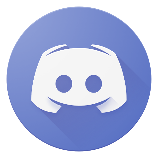 Discord logo with a white game controller icon on a blue circular background