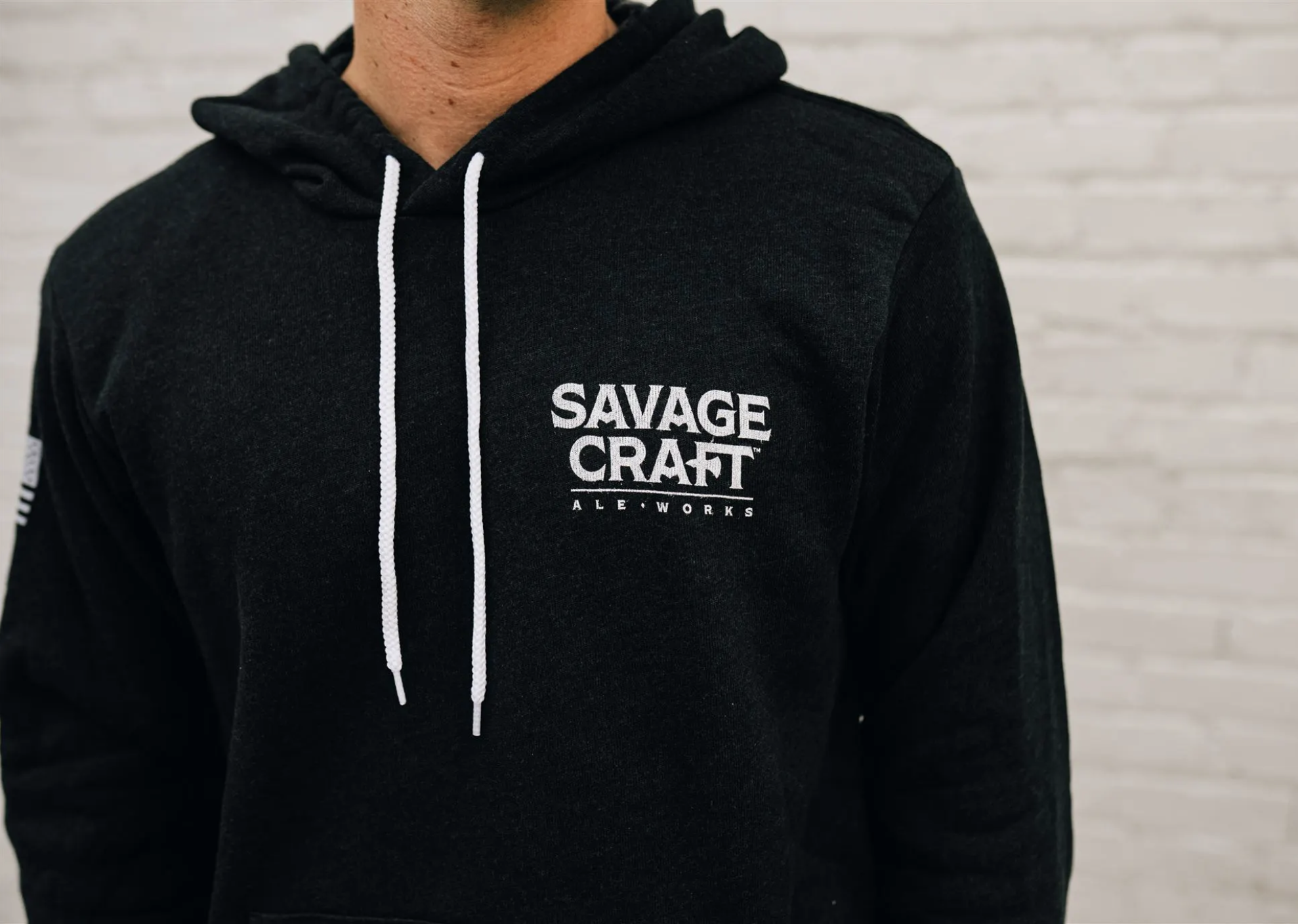 BLACK OG LOGO HOODIE — Savage Craft