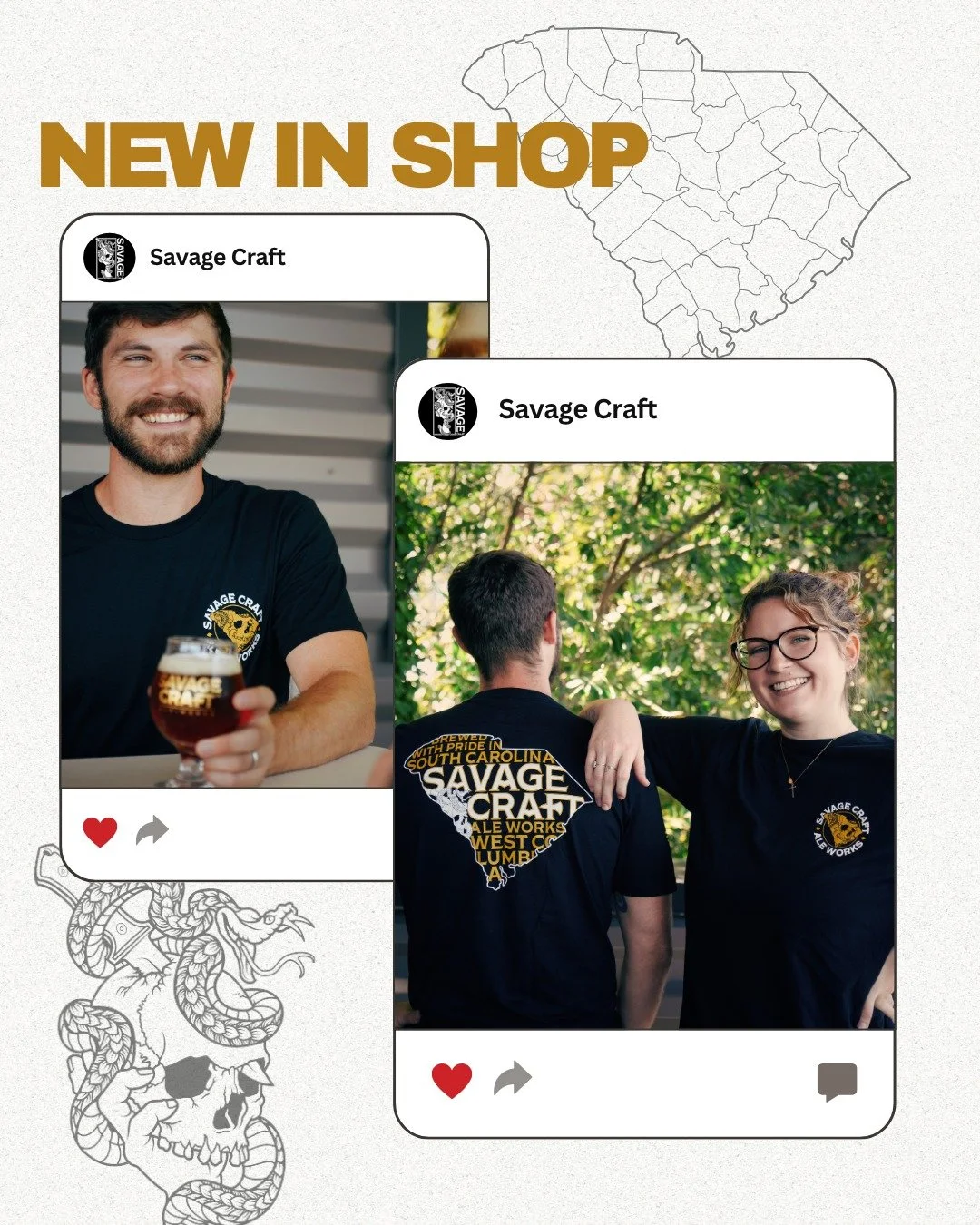 New T-shirts are here to add to your collection! 
Brewed local. Worn local. Loved everywhere!
Come in soon before they are gone! 📍🌙🌴

 #westcolumbia #Gamecocks #WestColumbia #ColumbiaSC #southcarolina #columbia #SouthCarolina #WestColumbiaSC #soda