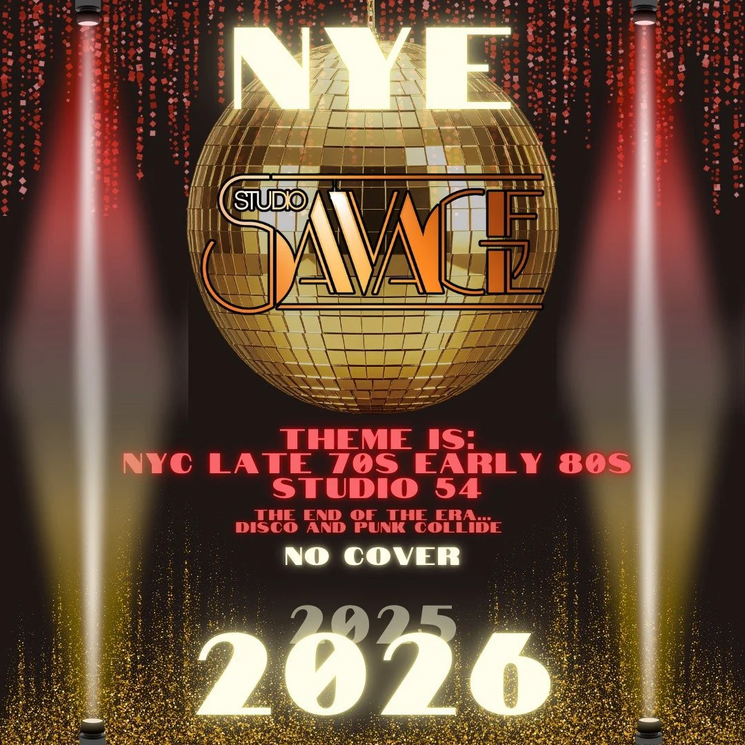 Why go to one party when you can go to five in one night? 
We want to invite you to celebrate New Year's Eve with us as we take it back to the era of Studio 54! 
Come iconic, dress like a legend, live like a myth. 🍾
DJ's and live music, special New 