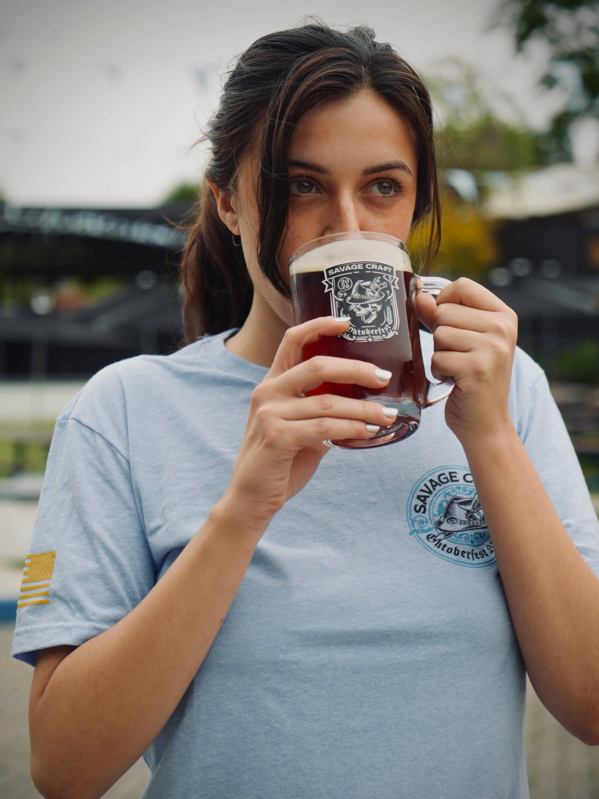 Dress for the occasion. Drink for the tradition. 🍻

Oktoberfest is almost here, and we&rsquo;ve got limited-edition shirts &amp; hats to celebrate! Get yours today! 

Steins available with a beer fill on Oktoberfest this Saturday, September 26th 🍺
