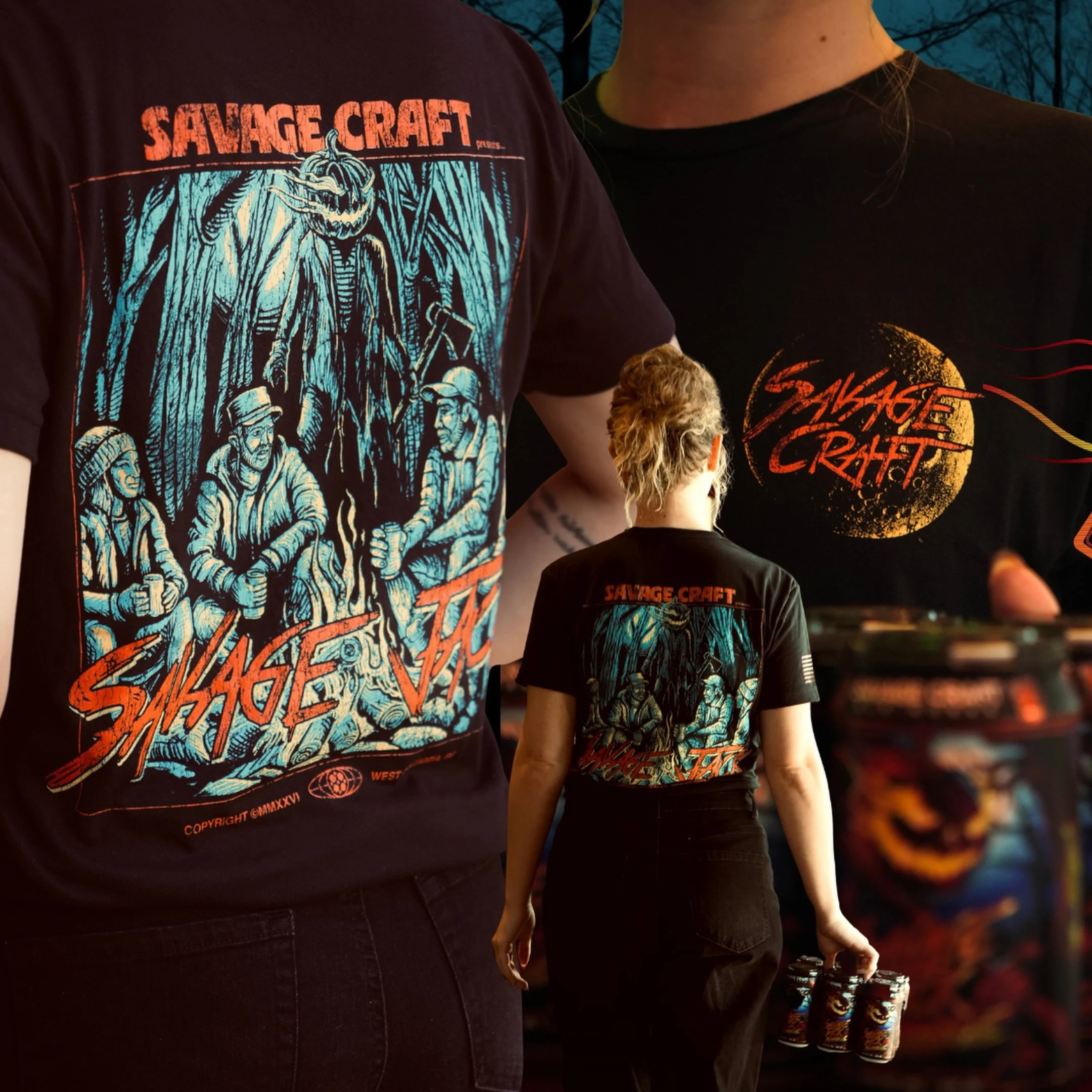 October is here 🎃 and so is our NEW Savage Jack tee with all the haunted, horror-movie energy you need this spooky season. Wear it if you dare&hellip;

#october #fall #brewery #pumpkin #craftbeer
