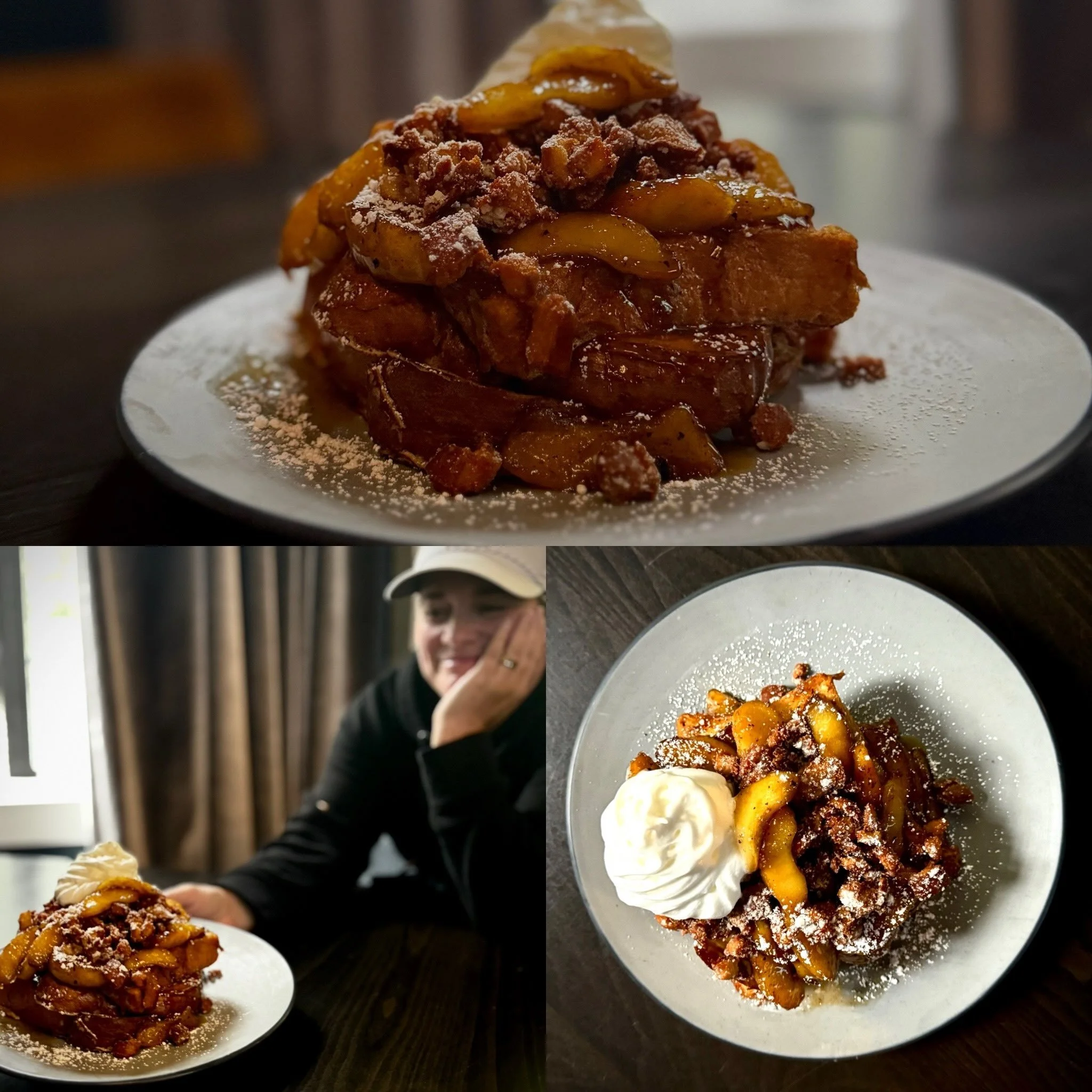Did someone say brunch? 

That&rsquo;s right, the one day of the week we get to serve out yummy breakfast goodness, commences in just 1 hour. And we have a new edition joining the menu:

Apple Cobbler French Toast: Roasted Fuji apples, apple strudel 