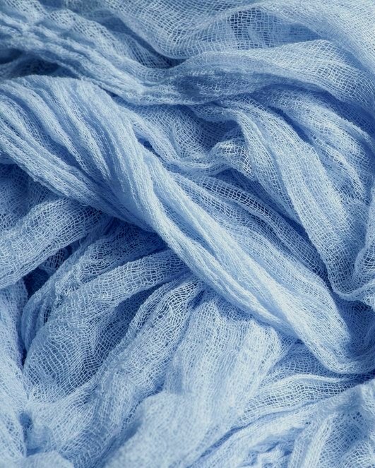 Blue gauze table runner NEED SIZE