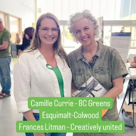 It was a great day spent at Mayday for Mother Earth held at RBSS #Colwood this weekend. Got to chat with #ClimateAction &amp; solution groups, municipal reps and youth.

It's always a pleasure to connect with @franceslitman from Creatively united.