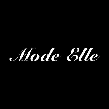Black background with white text that reads 'Mode Elle' in a cursive font.