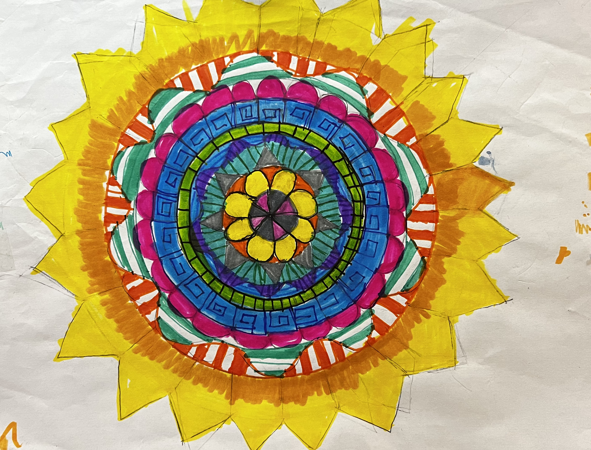 Star shaped  mandala