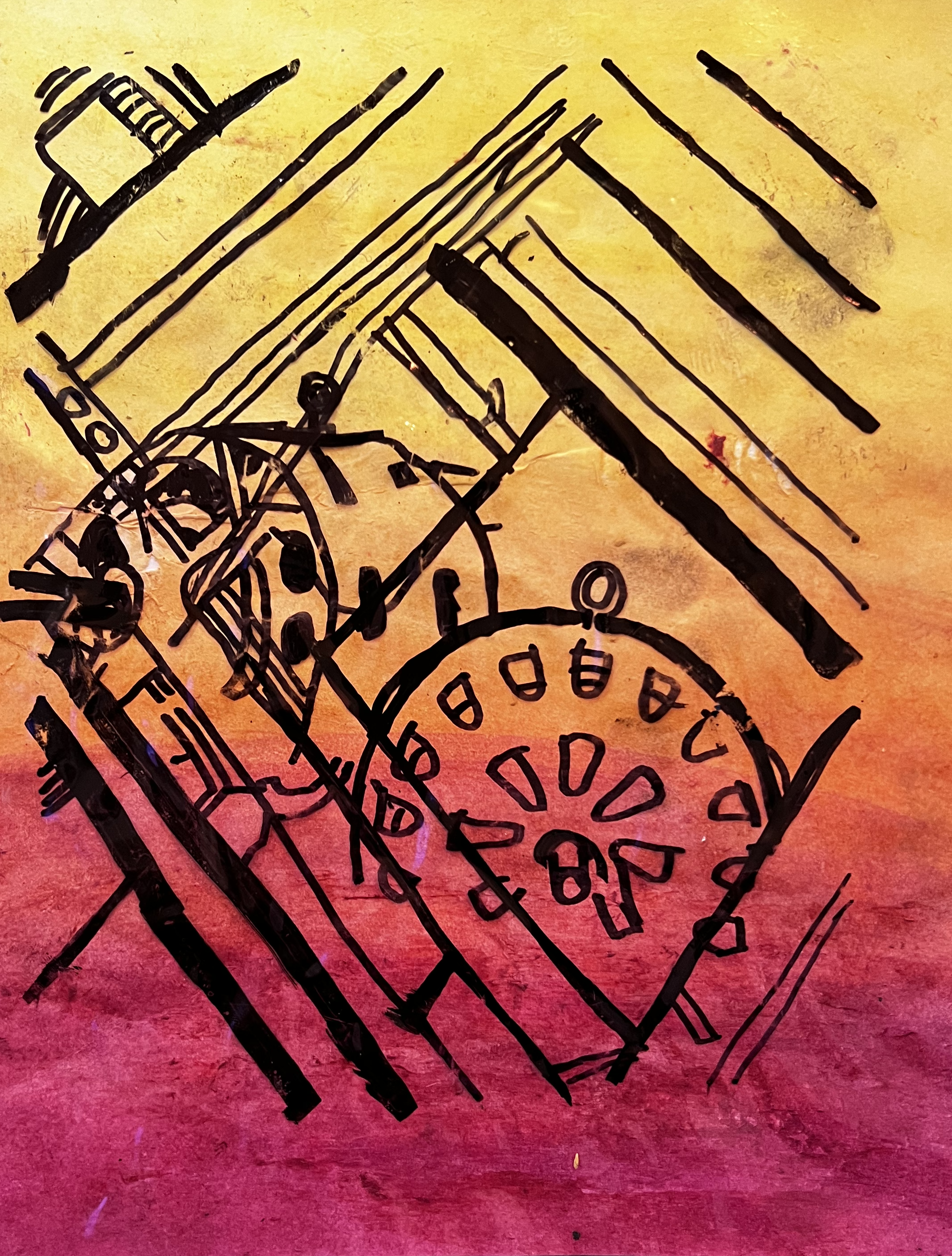 Abstract Geometric Painting