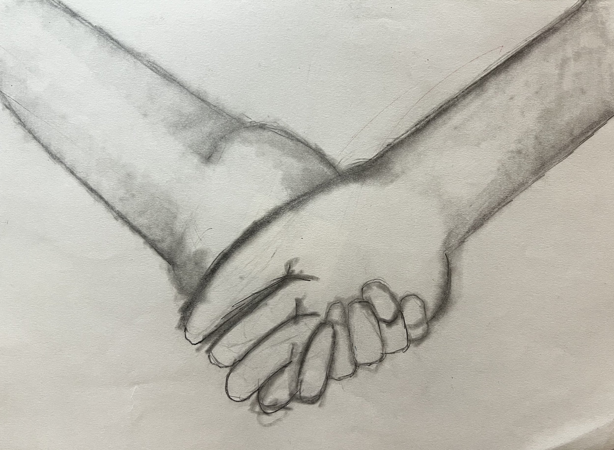 holding hands