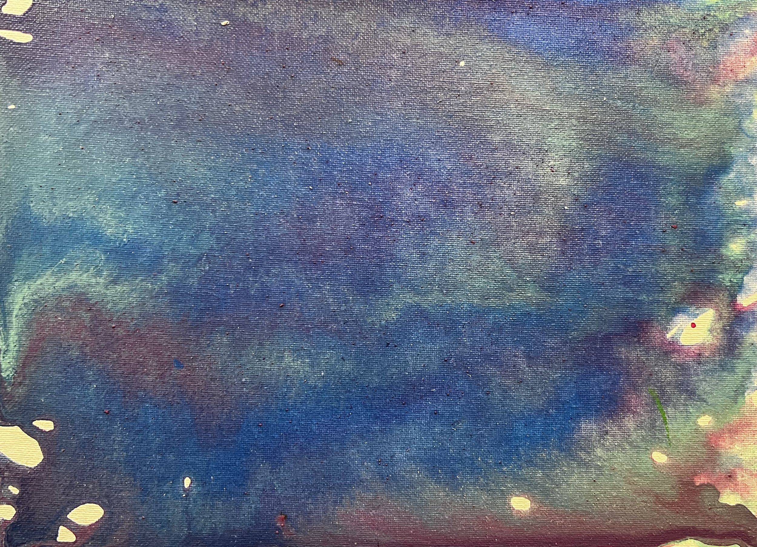 Abstract blue painting