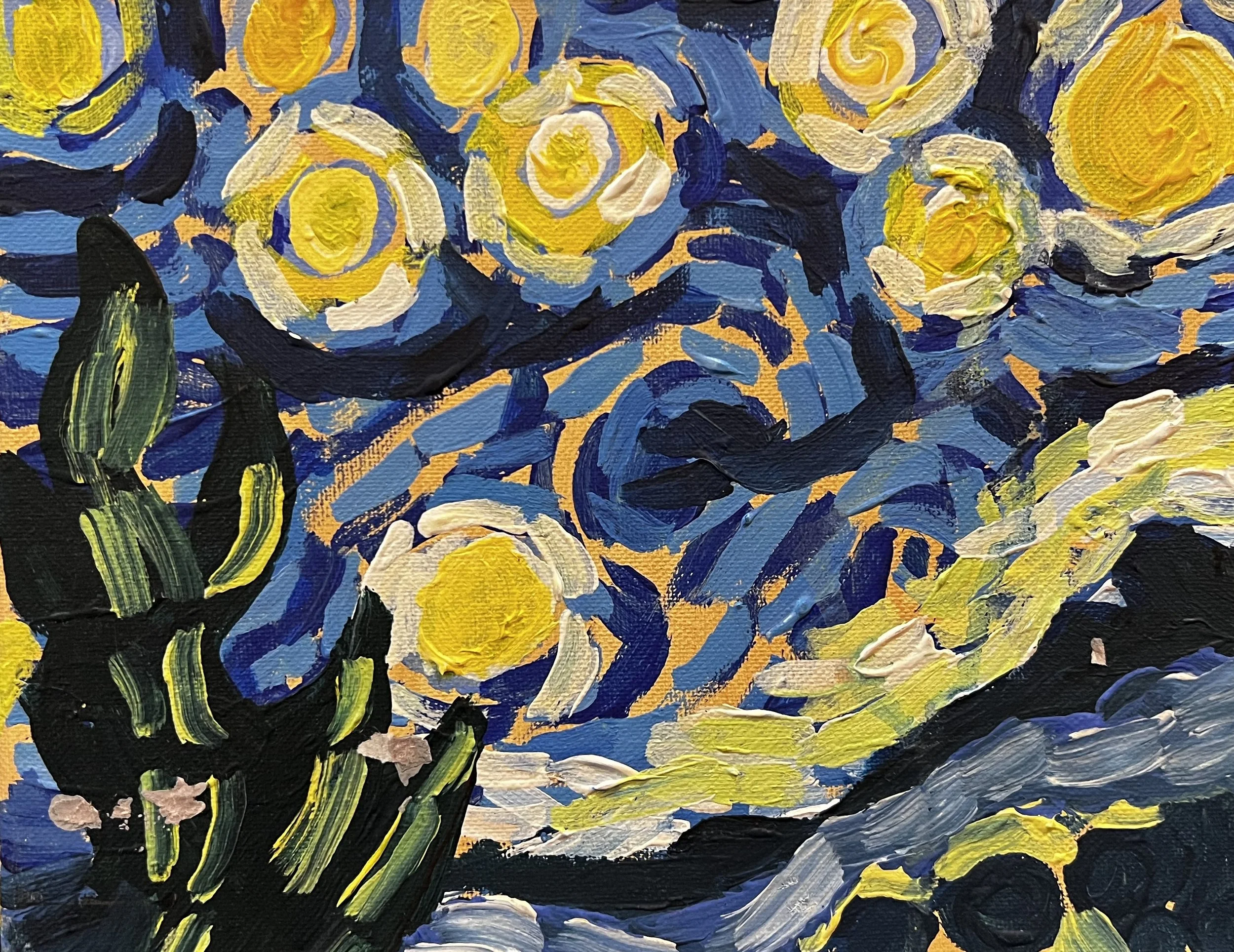 Painting reminiscent of Van Gogh
