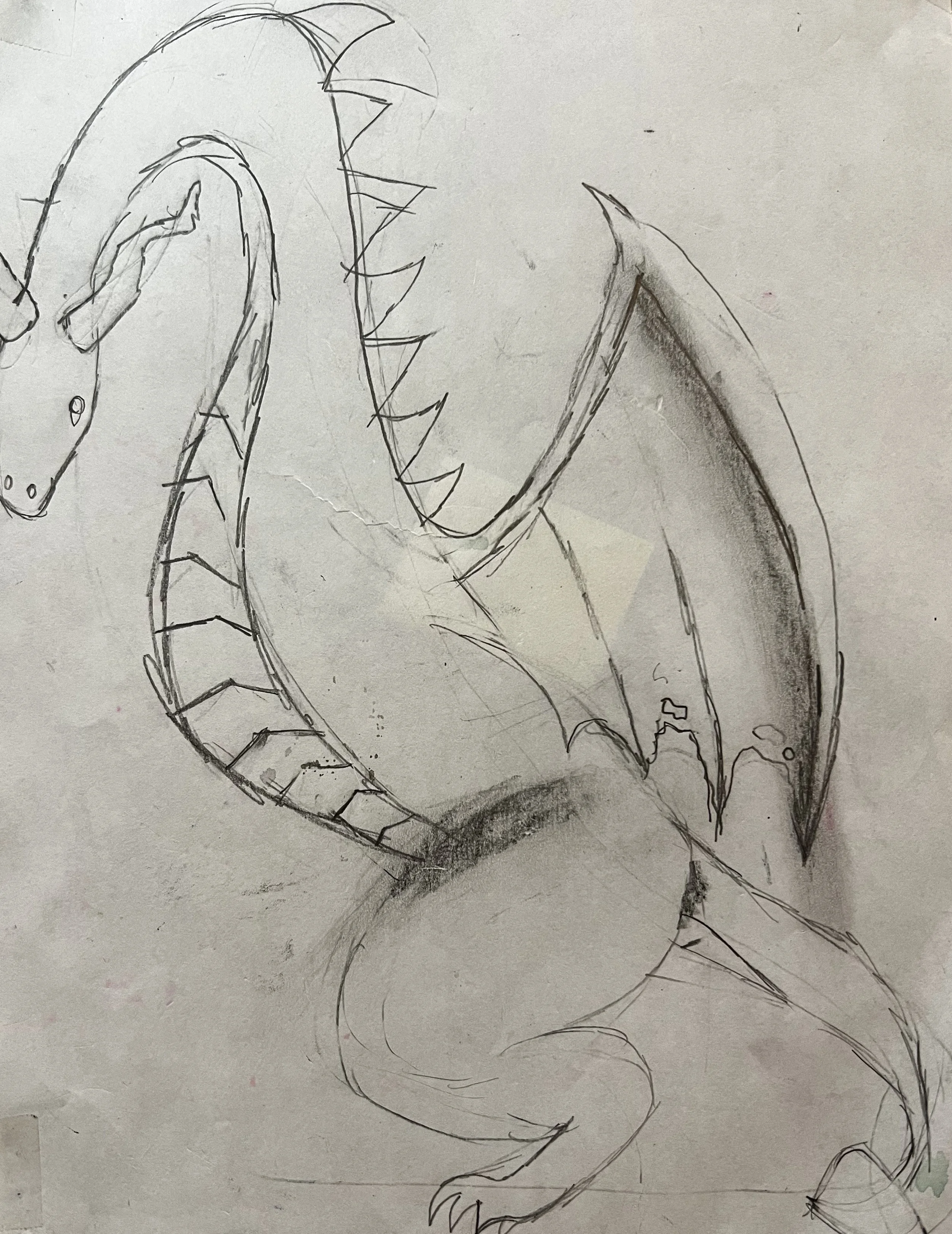 Drawing of a dragon