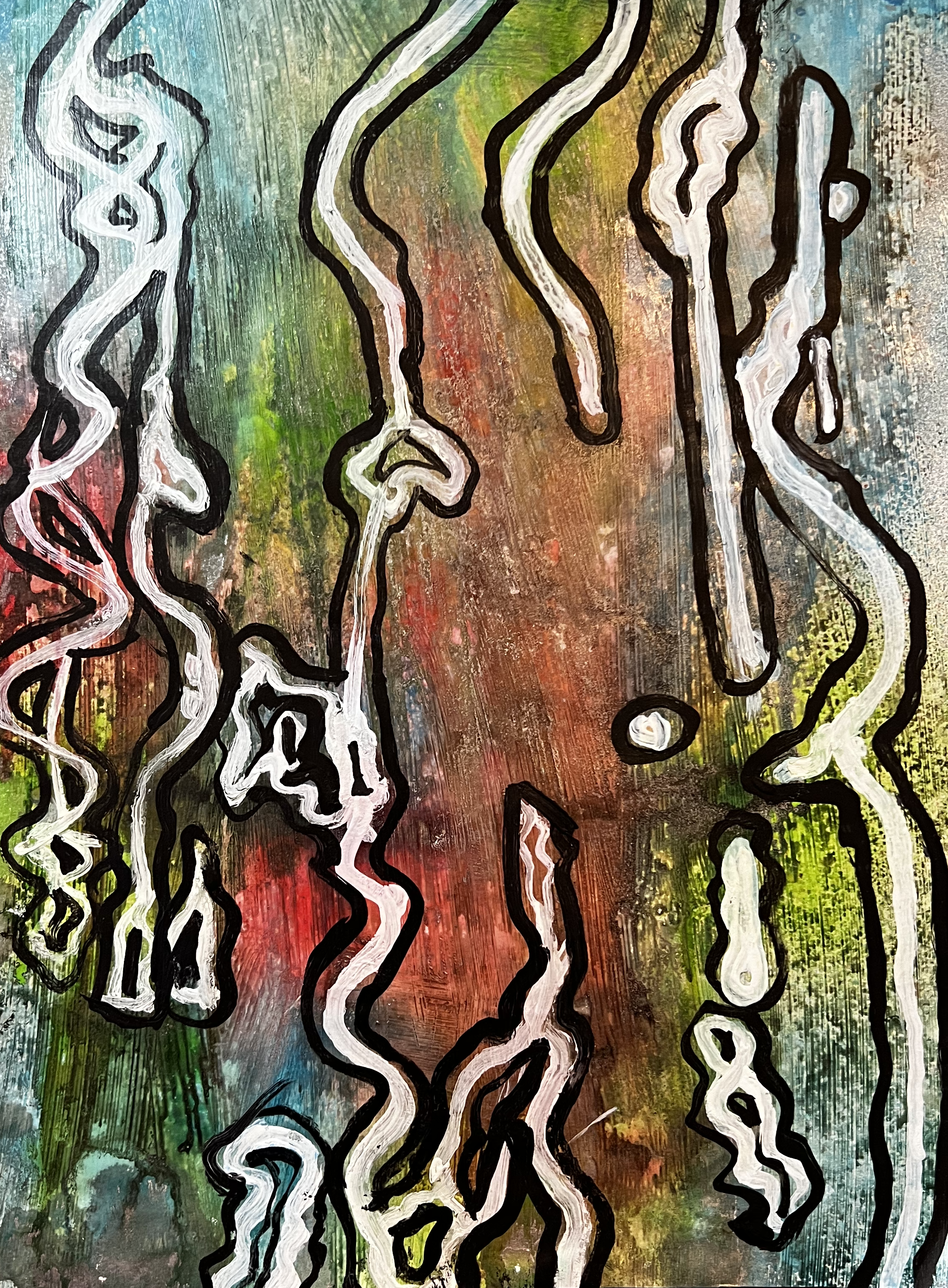 Abstract Painting, "Drips"