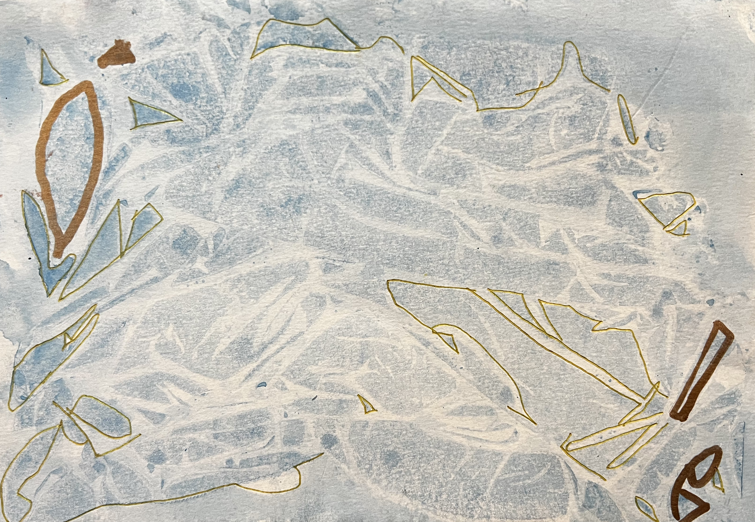 Abstract Painting, "Ice"