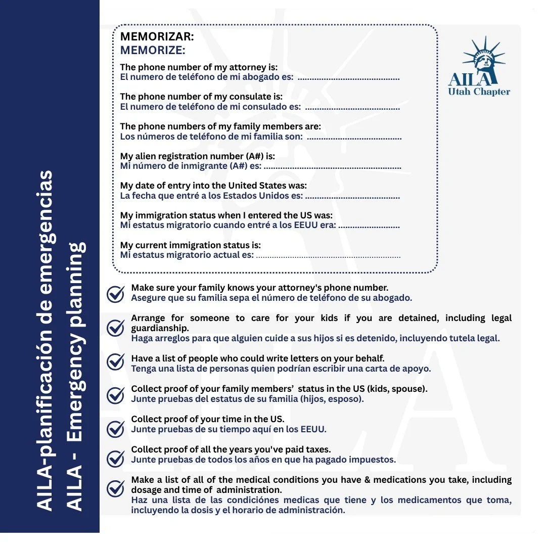 AILA Emergency Planning