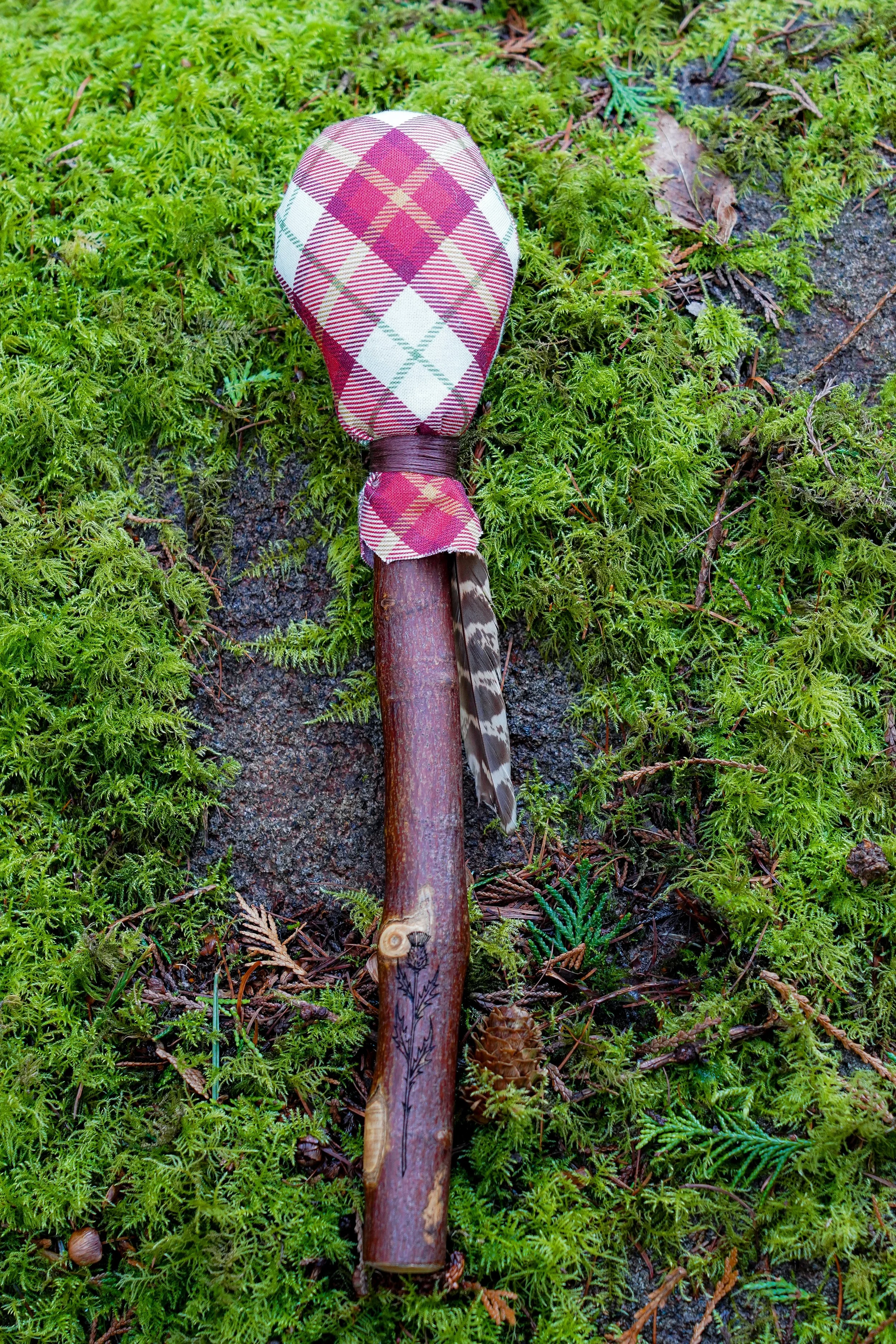 Tartan Thistle Drum Beater