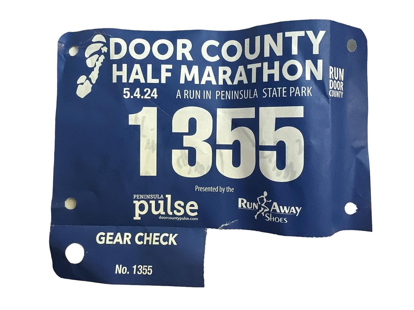 &ldquo;I ran the 2024 Door County Half, a yearly@boys tradition- not prepared physically, but I did it for Mike (my brother) who can&rsquo;t run right now and for my Running Group, who thinks they can run!&ldquo;
______

Charles Smith 
Door County Ha