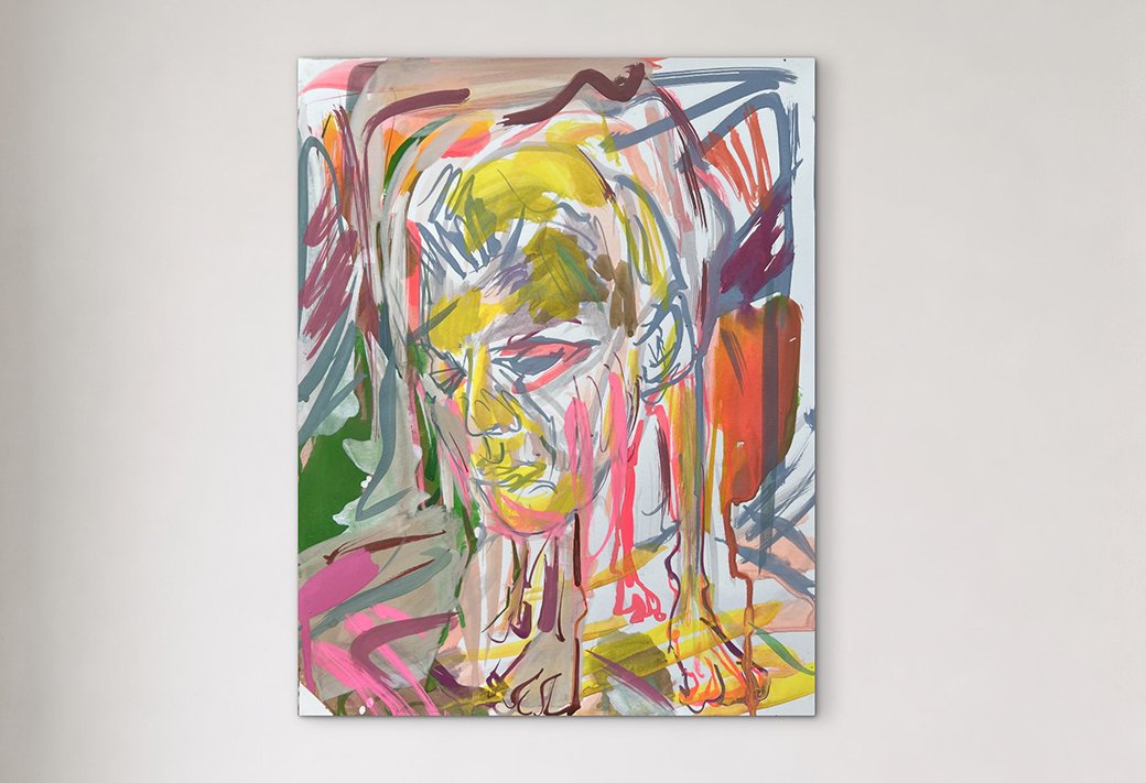"How Did I Get Here?," 2026, gouache on paper, 14" x 11"