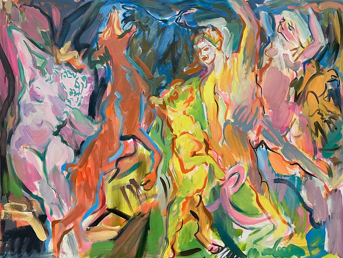 "Memory Theater," 2026, oil on canvas, 30" x 40"