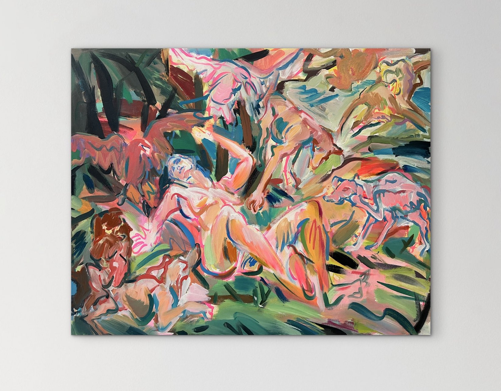 "Evergreen," 2026, oil on canvas, 24" x 30"