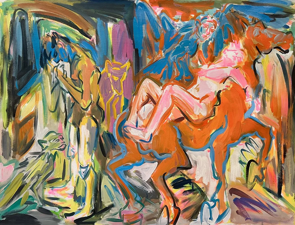 "Liquid States," 2026, oil on canvas 30" x 40"