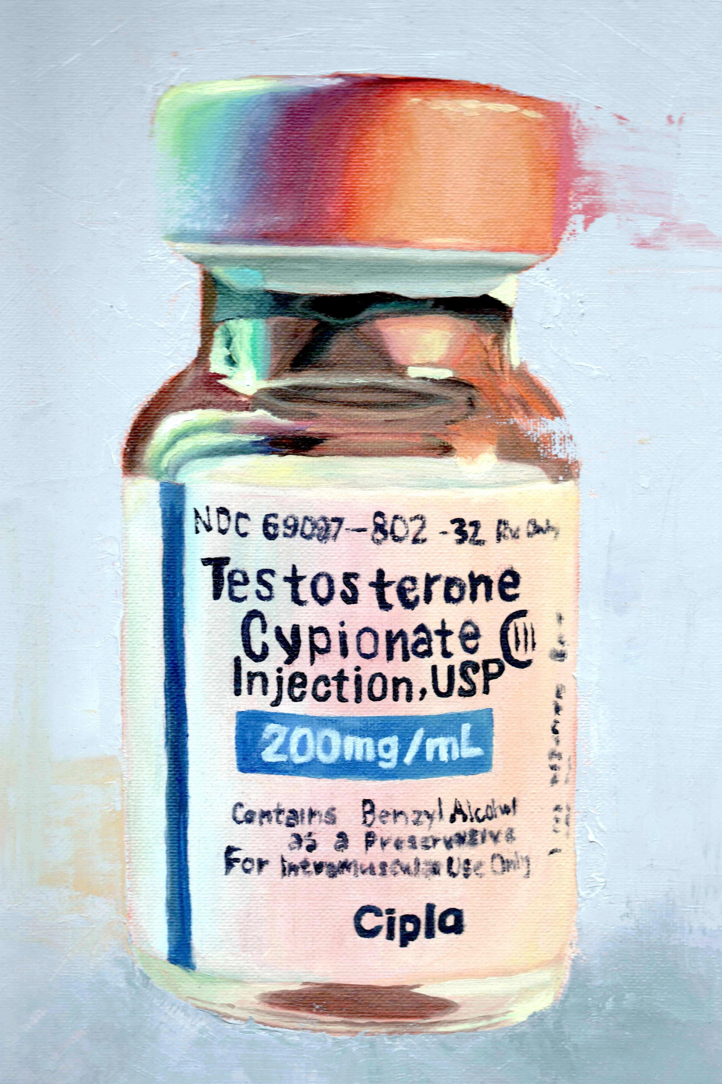 Testosterone Vial Print- 4"x6"