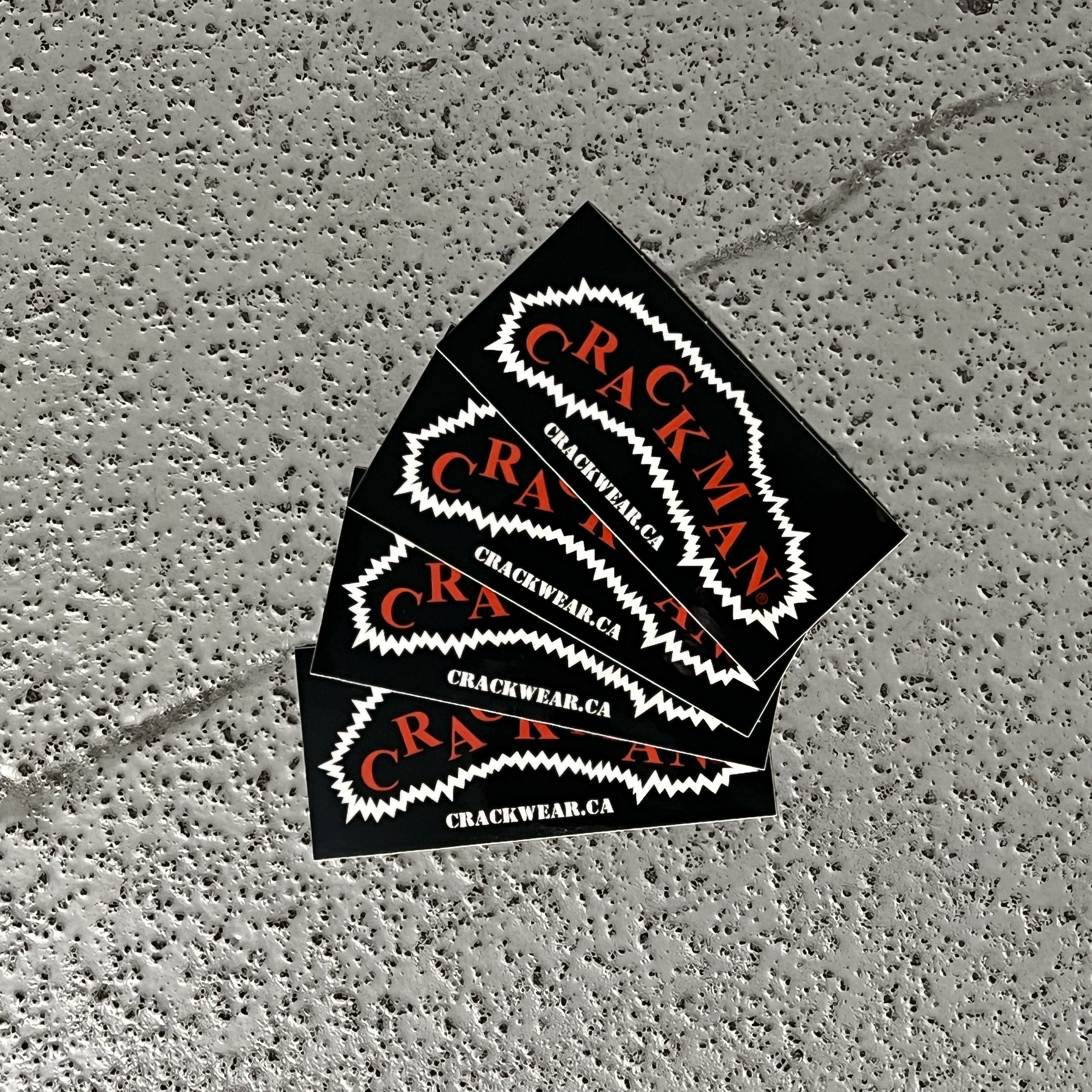 Crack Man Stickers