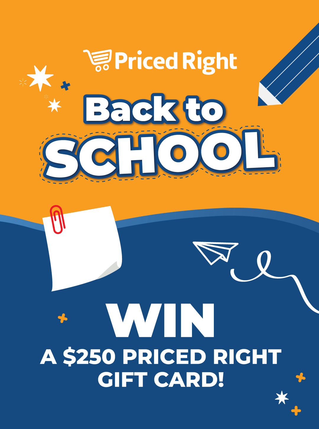 Back to School Giveaway 2025 — Priced Right