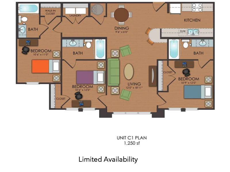  Traditional Starting at $995 Renovated Starting at $1015  All pricing is per bed-space  
