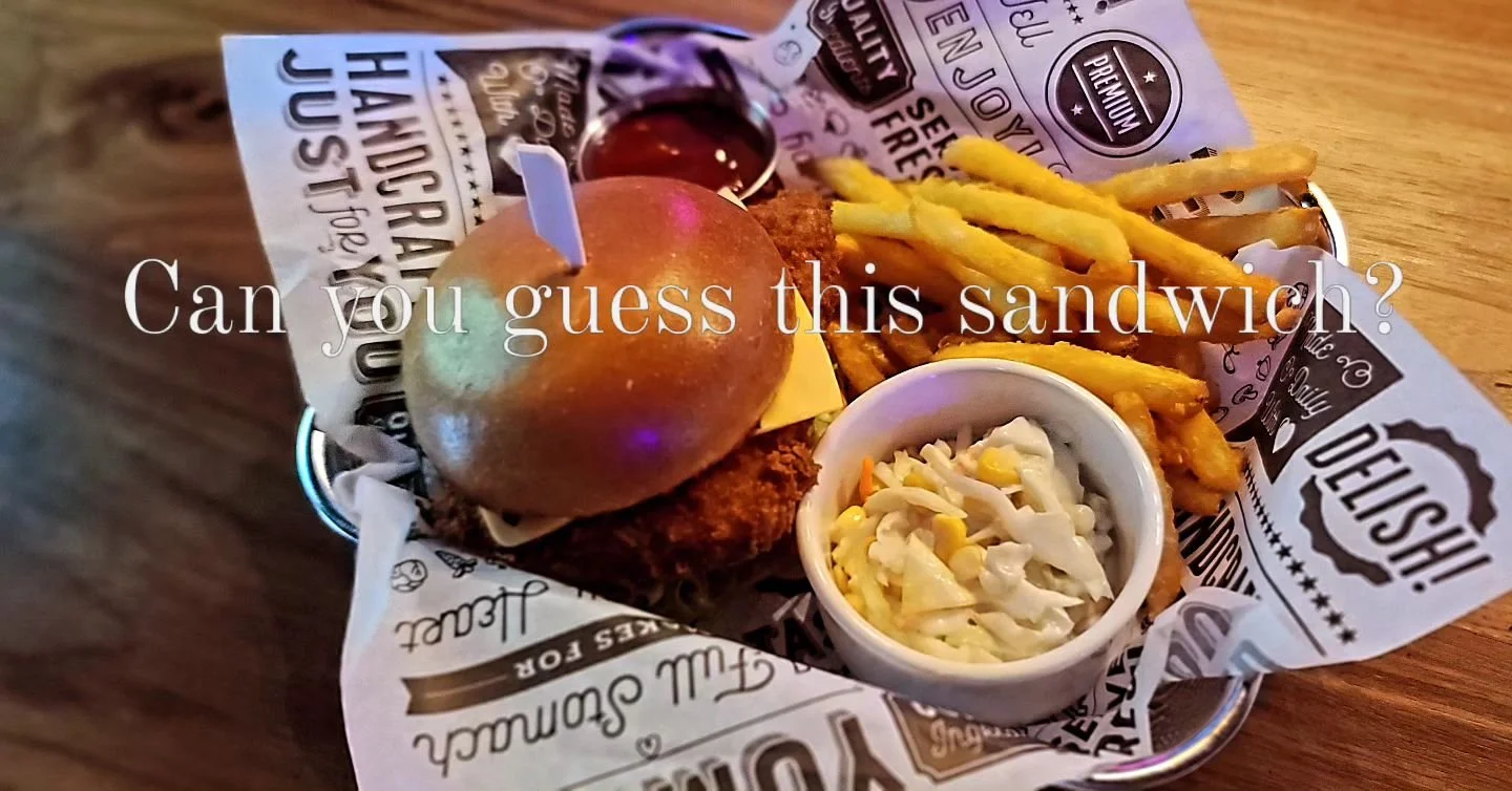 New sandwich we just launched for lunch and dinner.  It comes with spicy mayo, tartar sauce, American cheese and lettuce. 

Come try and guess what it is.