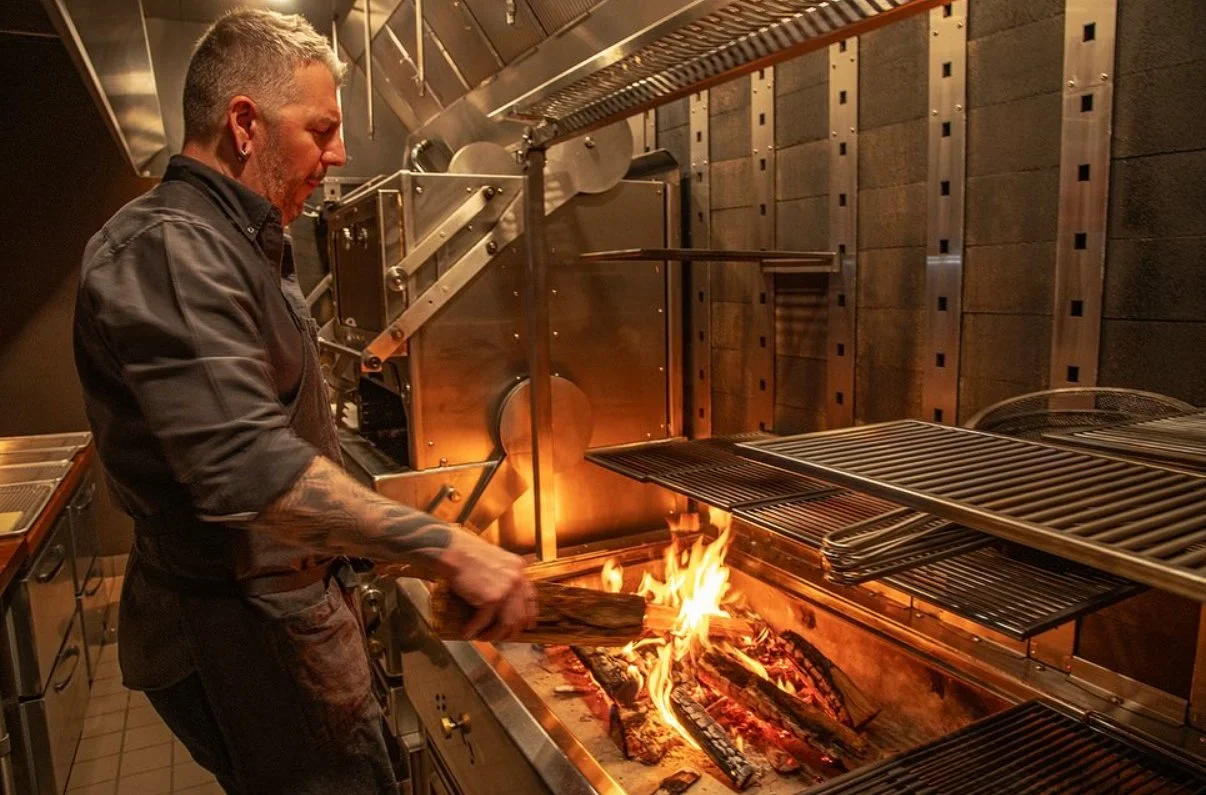 Randall Doetzer and wife Lyne has created something unique at @restaurantadarra in Richmond VA. Previously located in Jackson Ward, they reopened in the old Mamma 'Zu location in December with an emphasis on wood fired Basque cuisine.
Working with Ra