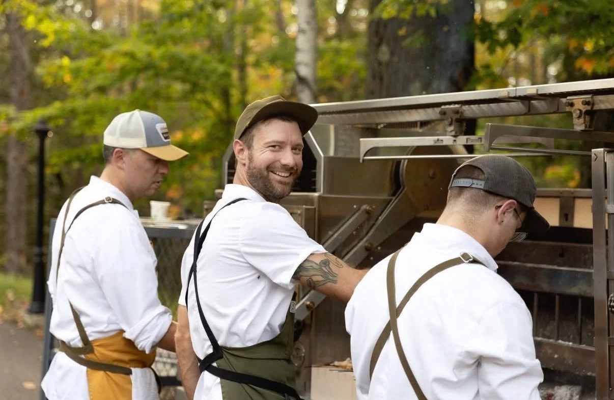 An Evening with the @nicoletcollegefoundation  was filled with warm smiles, delicious food (thank you, and friends.

Students from the Culinary Program got to work on their outdoor kitchen, made yours truly,  and show off their life fire cooking skil