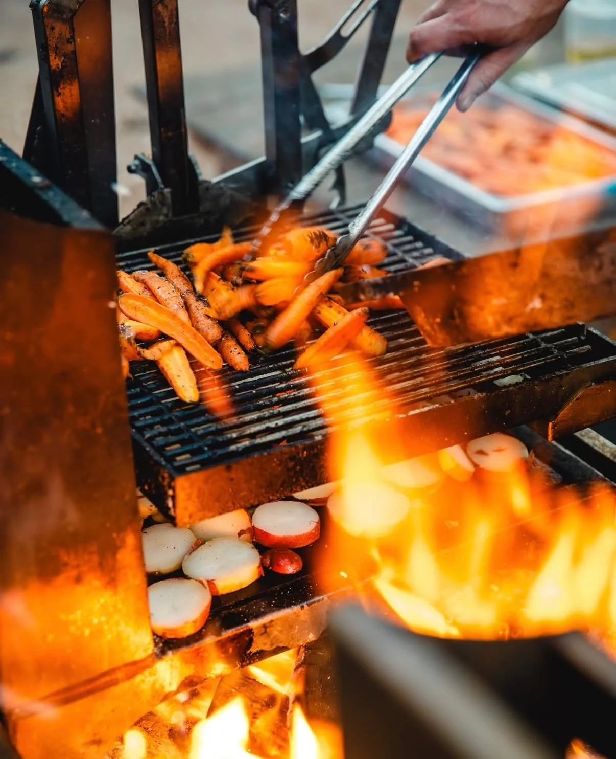 Do like @originaspen by @@thefarmerandchef and get yourself a Double, Triple or even Quad Mini grill for your outdoor or catering business.
If you are in the Aspen, CO area do yourself a favor and book these amazing Chefs for your next event.

For gr