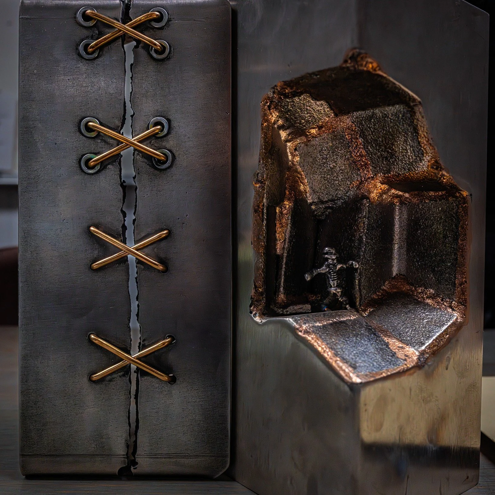 Behind every custom job is hundreds of hours of random research, ideas, prototypes and samples. Most often all of these are made with no project in mind, but will eventually be incorporated when the right project shows up.
A lot of times the ideas a 